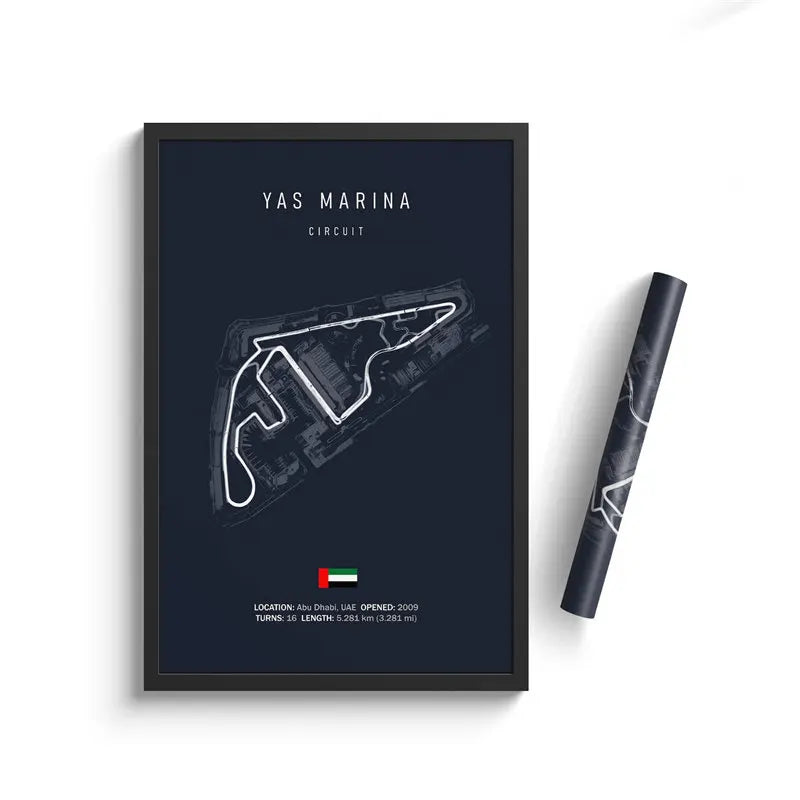 Affiche du circuit de Yas Marina – Grand Prix d’Abou Dabi