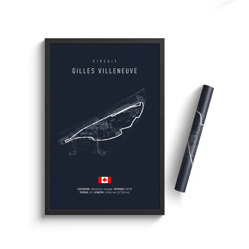 Affiche du circuit Gilles Villeneuve – Grand Prix du Canada