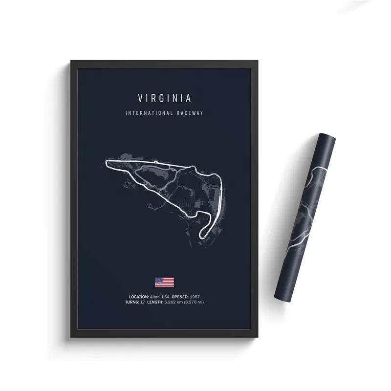 Affiche du circuit de Virginia – Virginia International Raceway