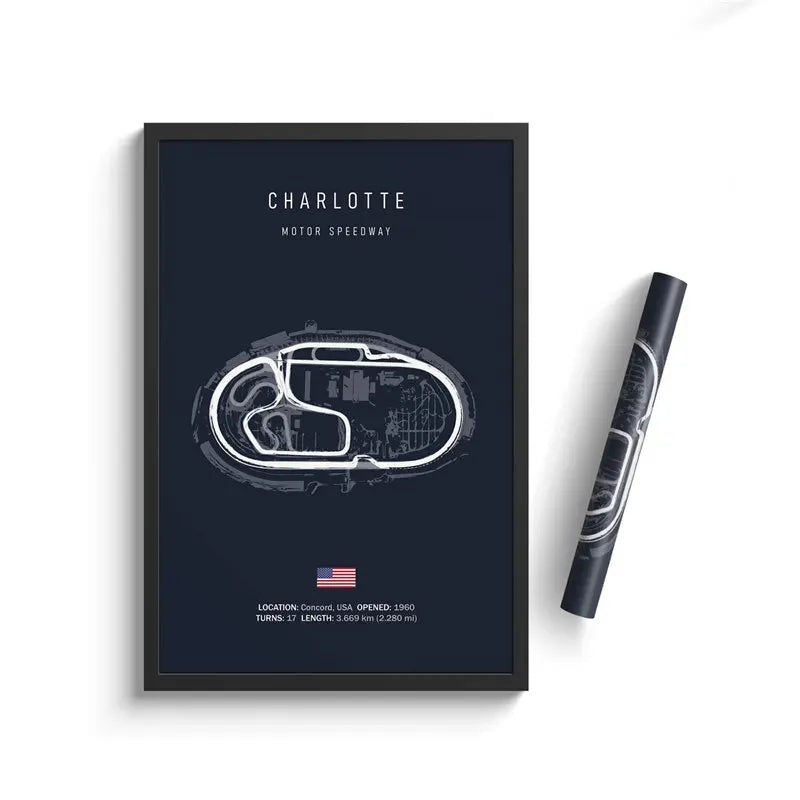 Affiche du circuit de Charlotte – ROVAL
