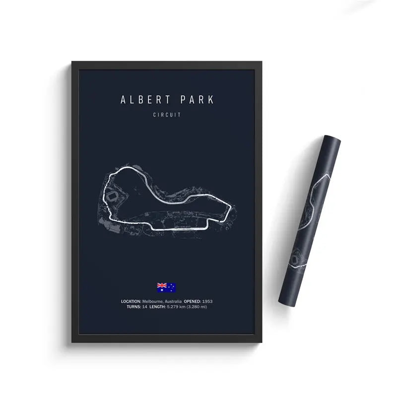 Affiche du circuit d’Albert Park – Grand Prix d’Australie