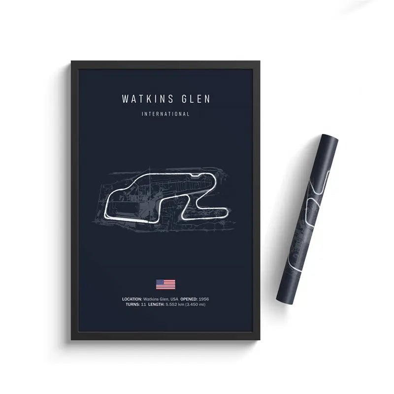 Affiche du circuit de Watkins Glen – The Glen