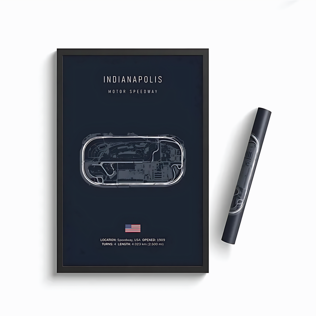 Affiche du circuit d’Indianapolis – 500 Miles